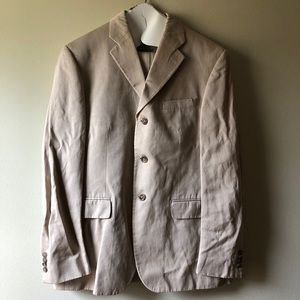 Banana Republic Tan Suit 40S Jacket 32/30 Pants